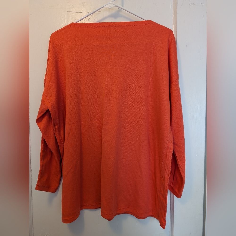 Vintage Knitwits boatkneck coral top